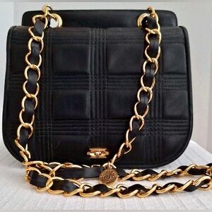 Black Suede Leather Bag purse Vintage 90s Italian LUXURY! Lux dust bag. Mui Mui